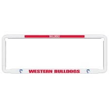 Western Bulldogs AFL Number Plate Frame