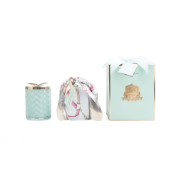 Tiffany Herringbone Candle With Scarf