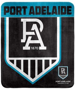 Port Adelaide Polar Fleece Rug