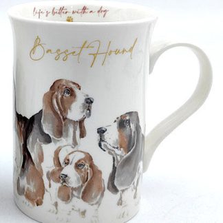 Muddy Paws Basset Mug