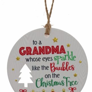 Grandma Xmas Plaque