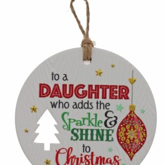 Daughter Xmas Plaque