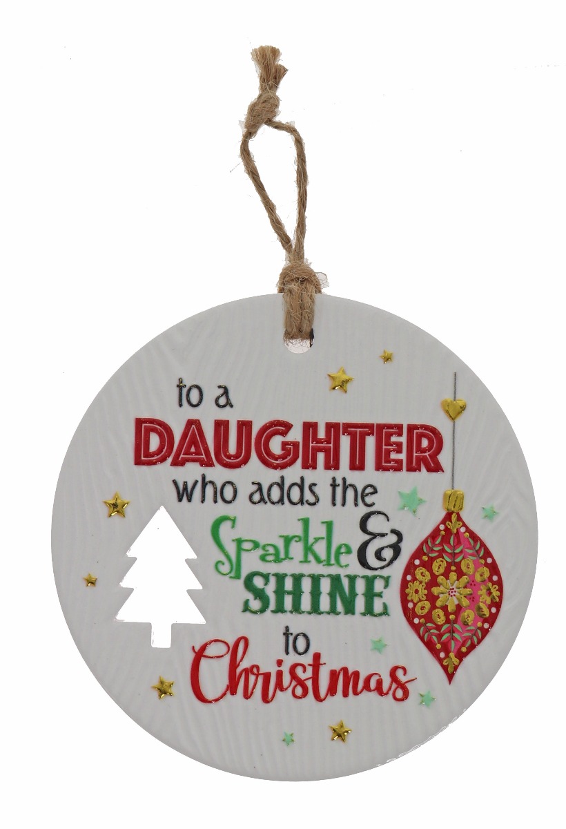 Daughter Xmas Plaque