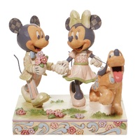 Disney Traditions White Woodland Mickey and Minnie