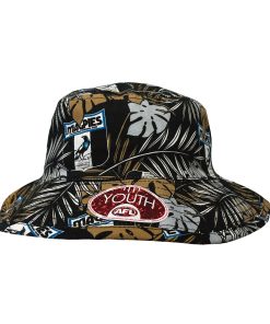 AFL Collingwood Youth Tropical Reversible Bucket hat