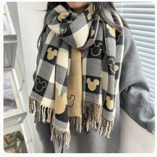 Mickey Mouse Scarf Cashmere
