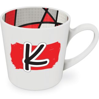 K motif mug male