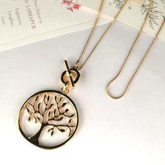 Gold Necklace Tree Of Life Fashion Jewellery