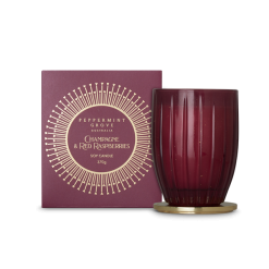 Large Candle 370g - Champagne & Red Raspberries