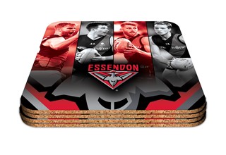 Essendon Set of 4 Player Coaster