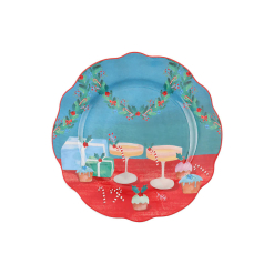 Christmasville Plate Christmas Cocktails Gift Boxed