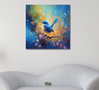 Whispering Wings Tempered Glass Wall Art
