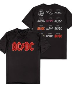 AC/DC 50 Years of Logo Tee 2XL