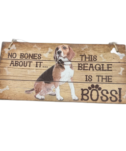 Beagle Boss Dog Plaque