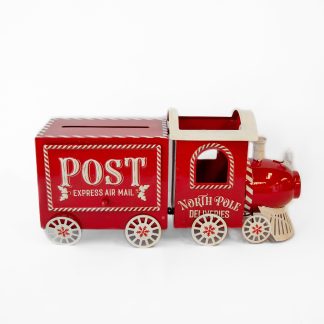 North Pole Post Truck Red