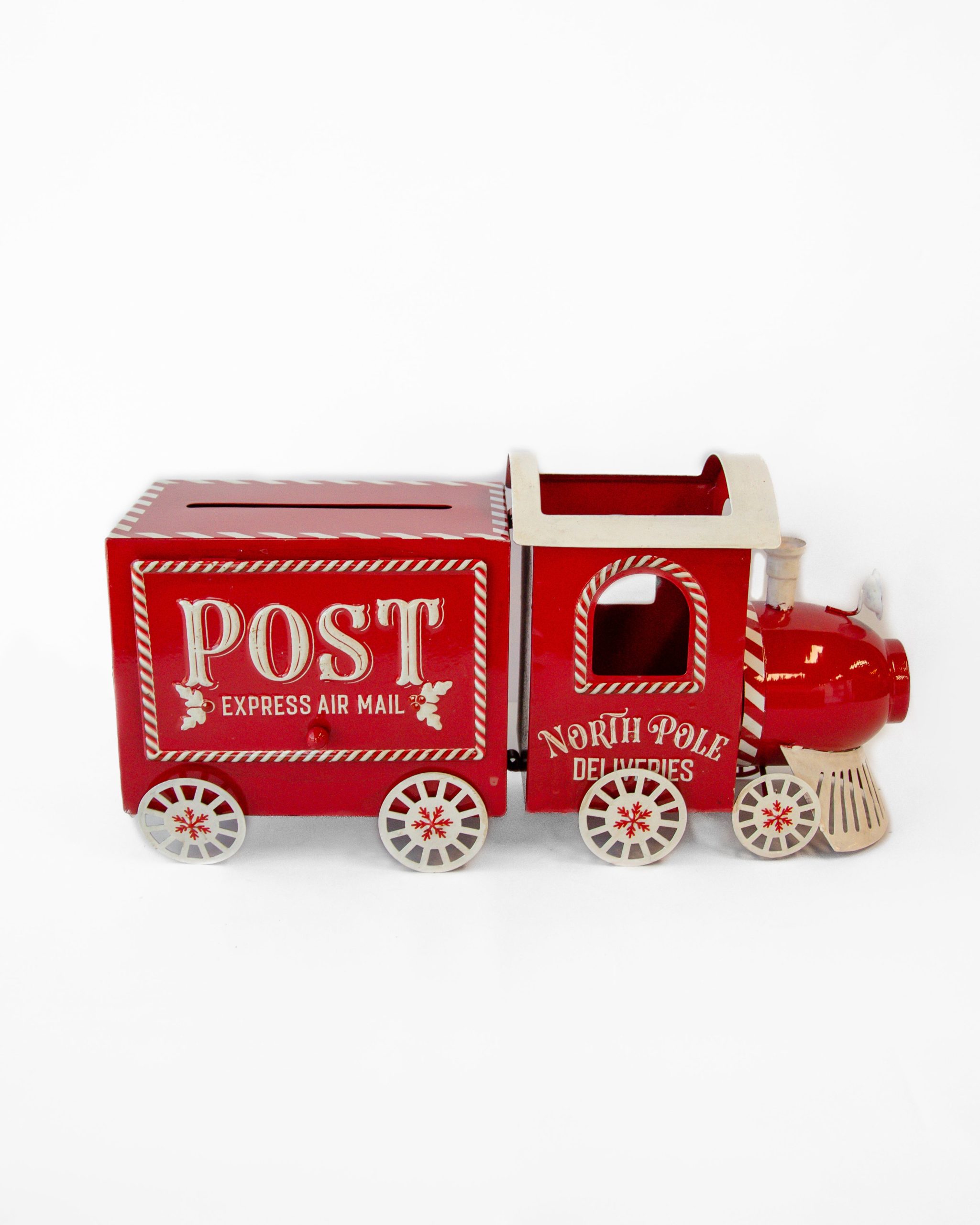 North Pole Post Truck Red