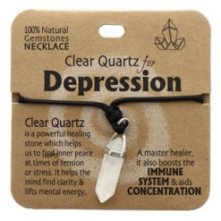 Clear Quartz For Depression Necklace