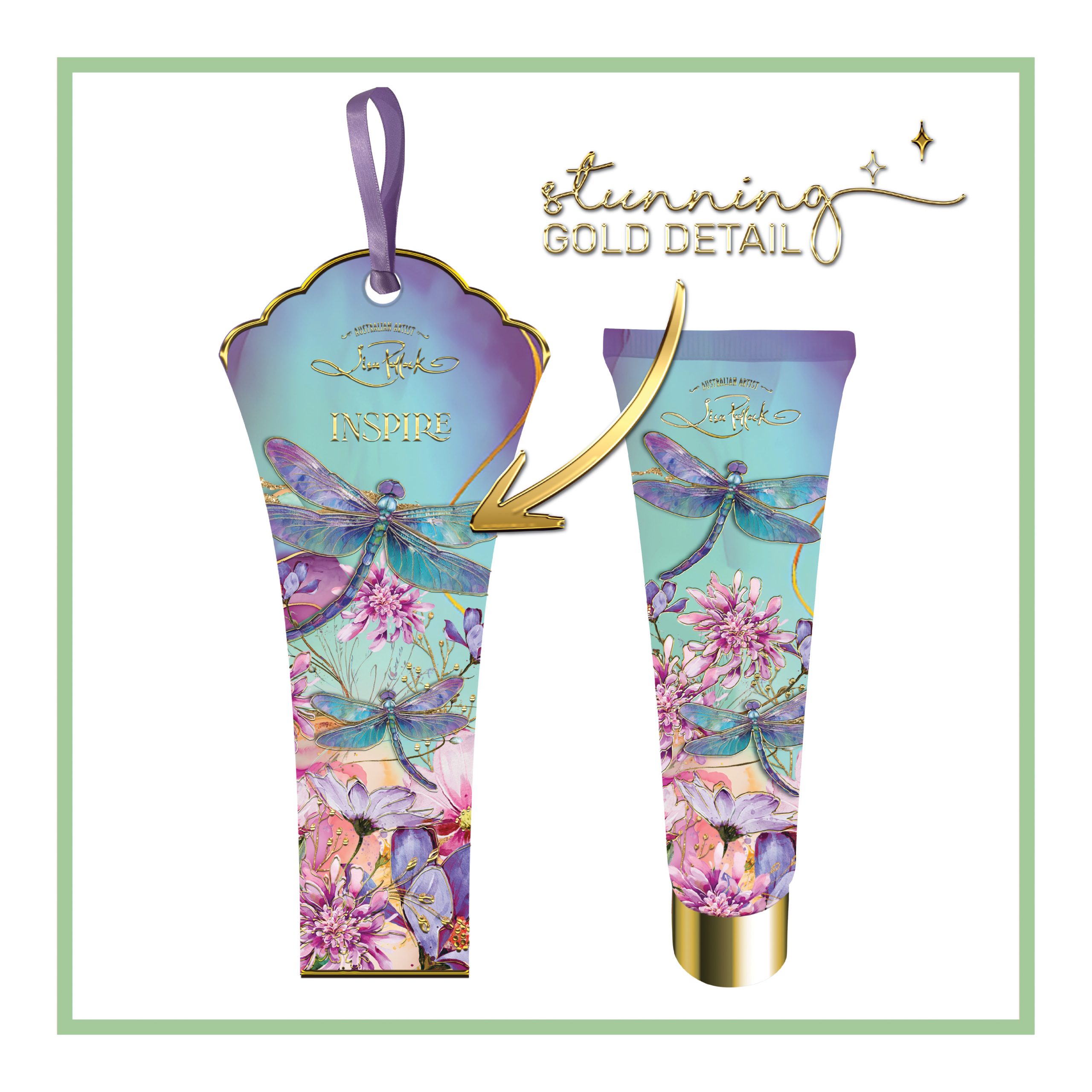 Travel Size Hand Cream Delightful Dragonflies