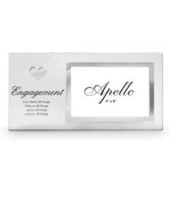 Engagement Heart Poem Photo Frame