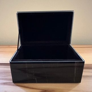 Glass Jewellery Box Black