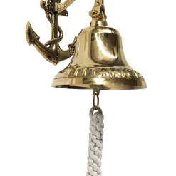 Brass Anchor Wall Bell 180mm
