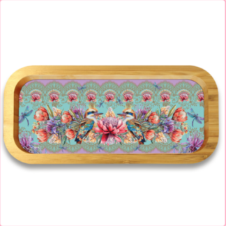 Bamboo Trinket Tray Vintage Kookas