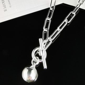 Silver Chain Necklace Fashion Jewellery