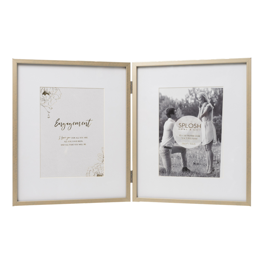 Wedding Engagement 5x7 Double Frame