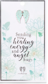 Sending You Healing Energy And Angel Hugs Pin Card