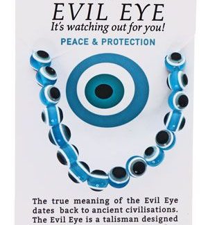 The Protective Evil Eye Light Blue Resin Bracelet