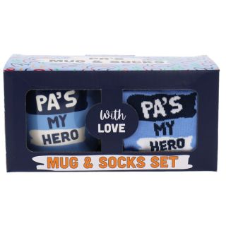 Pas Hero Mug and Sock Set