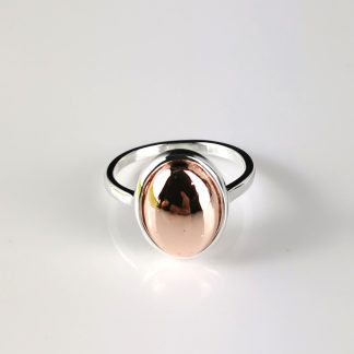 Silver Ring Rose Drop 9