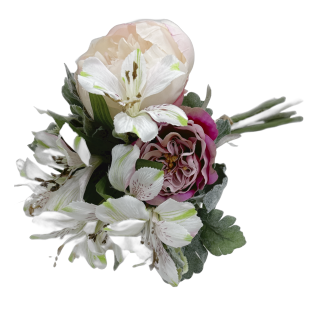 Peony  Rose and Lillium Boquet