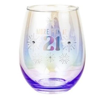 21st Stemless Holographic Glass