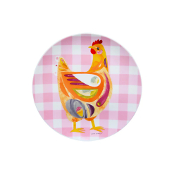 Pete Cromer Barn Friends Plate 20cm Chook Pink