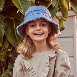 Jinja Cotton Bucket Hat - Blue B877