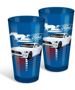 Ford Set 2 Coloured Conical Glass