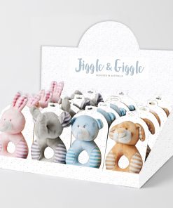 Animal Rattles 4 Asst Designs/Colours