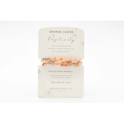Natural Stone Collection Orange Jasper Wrap Bracelet/Necklace