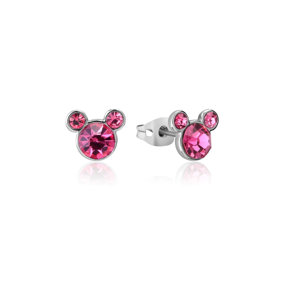 ECC Mickey October Birthstone Stud Earrings