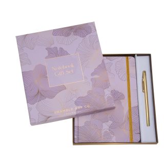 Notebook & Pen Set-Elegance- Violet & Patchouli