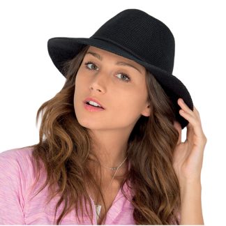 Jacqui Mannish Hat - Black Pitite RL73