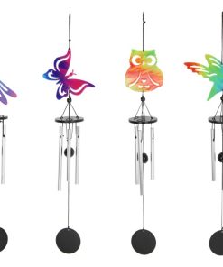 Multi Colour Metal Wind Chime 4 Asstd