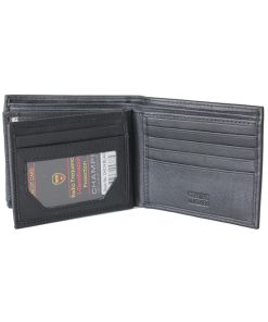 Champs Leather RFID Wallet Black