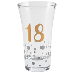 18th Rose Gold Shot Glass