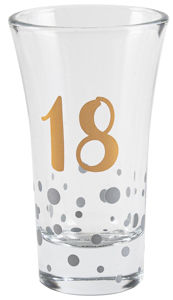 18th Rose Gold Shot Glass