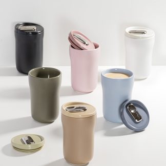 Eco Brew II Noir Double Wall Ceramic Travel