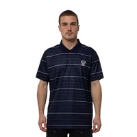 Mens Striped Polo Cats L