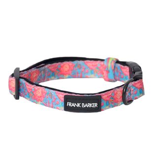 Frank Barker Floral Gingham Collar