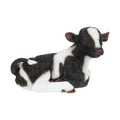 24cm Laying Cow Black & White